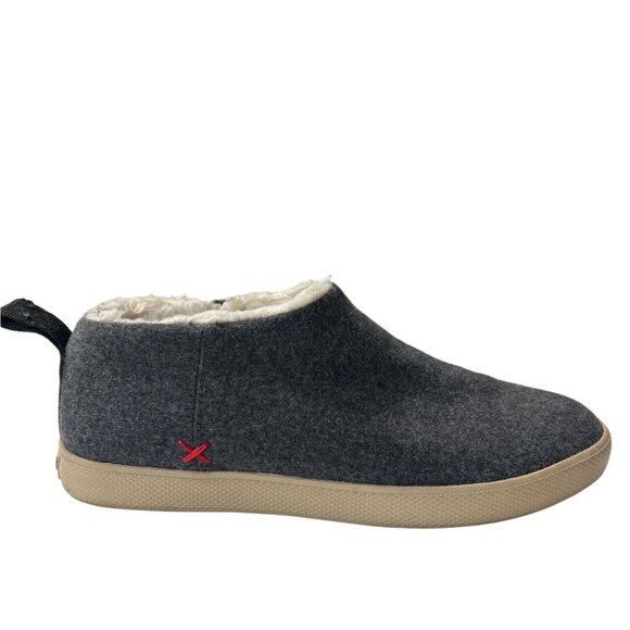 Xtratuf Charcoal Wool Blend Slip On Cozy Shoes With Sherpa Lining 8 - Picture 1 of 8